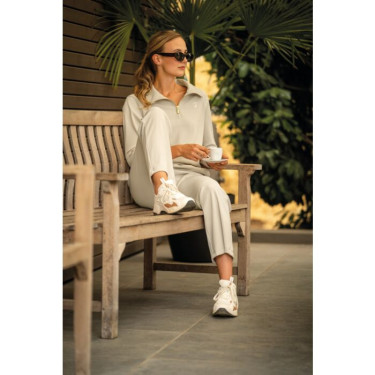 Calças Lauria Garrelli Limone mulher Cinza / bege Cinzento