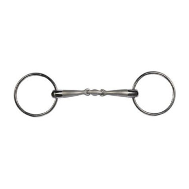 Embocadura dupla articulação HKM Soft Touch 16 mm equitação