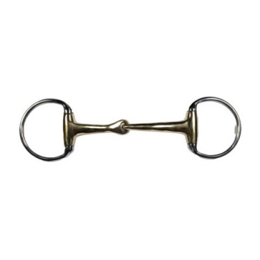 Bocado oliva HKM High Curve 16 mm para equitação Bocado oliva HKM High Curve 16 mm para equitação