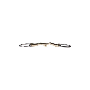 Bocado oliva HKM High Curve 16 mm para equitação Bocado oliva HKM High Curve 16 mm para equitação