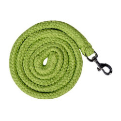 Longe HKM Glow-Line com mosquetão Verde