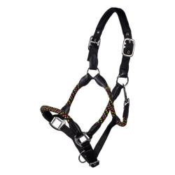 Cabeçada HKM Neon Flash Preto