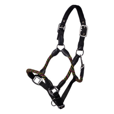 Cabeçada HKM Neon Flash Preto