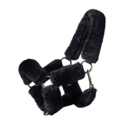 Cabeçada HKM com pele sintética Hobby Horse Preto