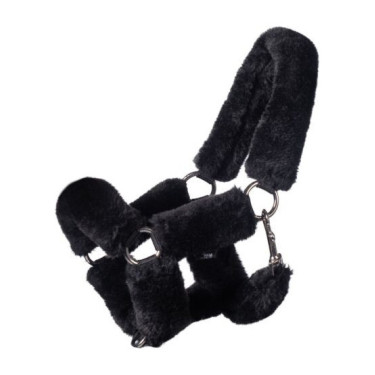 Cabeçada HKM com pele sintética Hobby Horse Preto