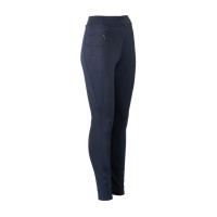 Legging de inverno HKM Maja com assento integral em silicone Azul profundo