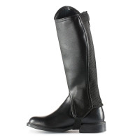 Mini-perneiras Couro PU com strass infantil Horze Preto