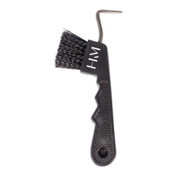 Cureta de casco HKM com íman Preto Cureta de casco HKM com íman Preto