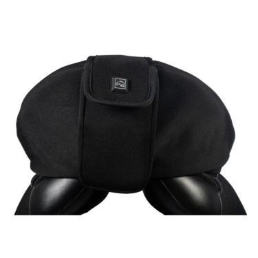 Capa de assento aquecida para sela de salto estilo HKM Preto Capa de assento aquecida para sela de salto estilo HKM Preto