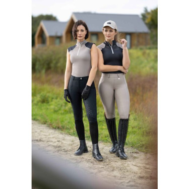 Top funcional HKM Amalfi Preto / taupe