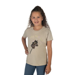 T-Shirt HKM Hobby Horsing Rainbow Bege
