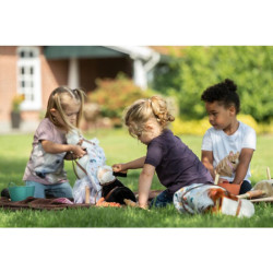Kit de escovagem equestre HKM Kids em madeira