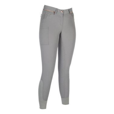 Calça de equitação HKM Rosegold Sparkle silicone Calça de equitação HKM Rosegold Sparkle silicone