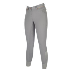 Calça de equitação HKM Rosegold Sparkle silicone Calça de equitação HKM Rosegold Sparkle silicone