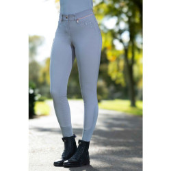 Calça de equitação HKM Rosegold Sparkle silicone Calça de equitação HKM Rosegold Sparkle silicone