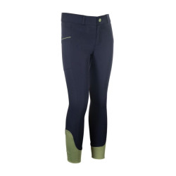 Calça de equitação infantil HKM Claire com grip silicone Calça de equitação infantil HKM Claire com grip silicone
