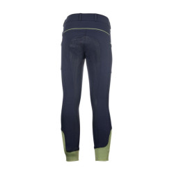Calça de equitação infantil HKM Claire com grip silicone Calça de equitação infantil HKM Claire com grip silicone