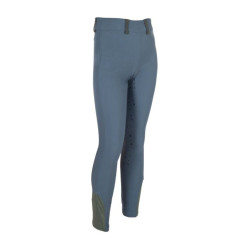 Legging HKM Pony Dream II com reforço completo em silicone Azul cinzento