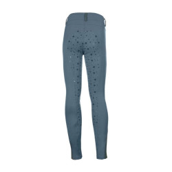 Legging HKM Pony Dream II com reforço completo em silicone Azul cinzento