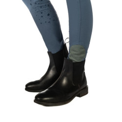 Legging HKM Pony Dream II com reforço completo em silicone Azul cinzento