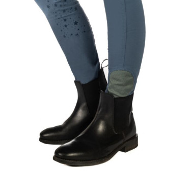 Legging HKM Pony Dream II com reforço completo em silicone Azul cinzento