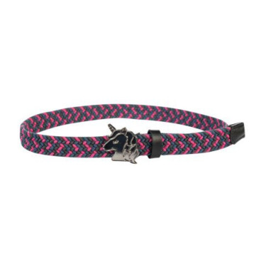 Cinto elástico HKM Claire Kids Rosa / verde Cinto elástico HKM Claire Kids Rosa / verde