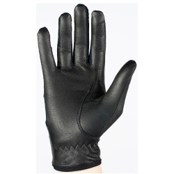 Luvas de couro e malha para mulher Horze Luvas de couro e malha para mulher Horze