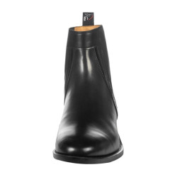 Botas de equitação HKM Lack em couro envernizado
