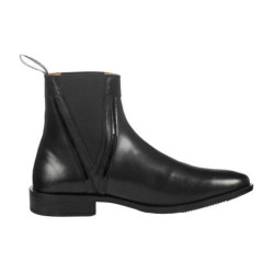 Botas de equitação HKM Lack em couro envernizado