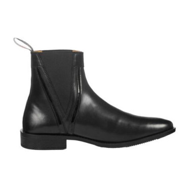 Botas de equitação HKM Lack em couro envernizado