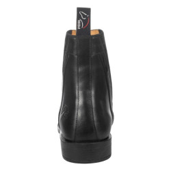 Botas de equitação HKM Lack em couro envernizado
