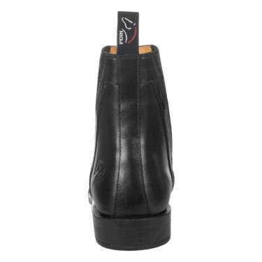 Botas de equitação HKM Lack em couro envernizado