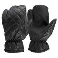 Luvas de inverno Horze com 3 dedos pespontadas Preto