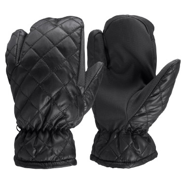 Luvas de inverno Horze com 3 dedos pespontadas Luvas de inverno Horze com 3 dedos pespontadas