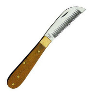 Faca para cortar crina HKM Madeira Bege