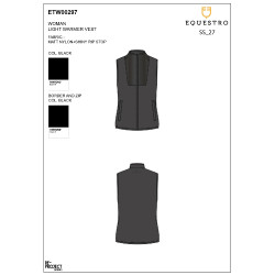 Colete feminino equitação Equestro Foldable impermeável