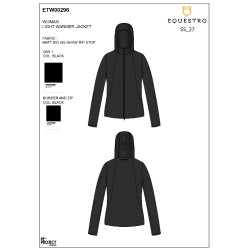 Casaco softshell mulher equitação Equestro dobrável