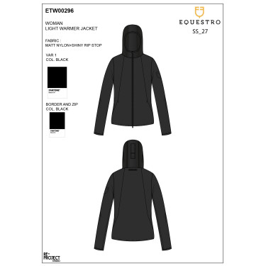 Casaco softshell mulher equitação Equestro dobrável