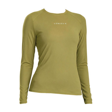 Camiseta esportiva de manga comprida LeMieux Groselha Kaki Camiseta esportiva de manga comprida LeMieux Groselha Kaki