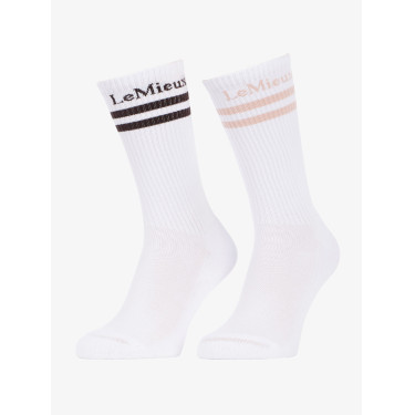 Meias Altas de Cano 2 Unidades Branco LeMieux