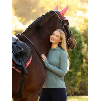 Camisola técnica com capuz Heidi LeMieux Aloé Azul