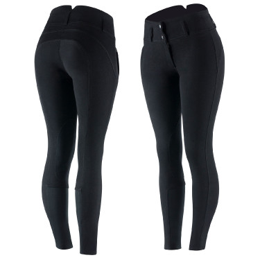Calça de equitação com reforços de couro Daniela feminina Horze Calça de equitação com reforços de couro Daniela feminina Horze
