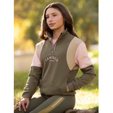 Camisola de Manga Comprida com Fecho de Um Quarto Young Rider Viola LeMieux