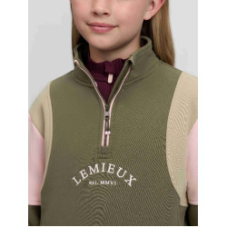 Camisola de Manga Comprida com Fecho de Um Quarto Young Rider Viola LeMieux