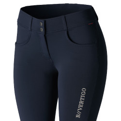 Calça de equitação com grip de silicone Meghan feminino B Vertigo Azul-marinho escuro