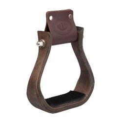 Estribo western de madeira com banco antiderrapante de borracha Westwood