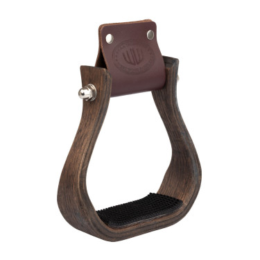 Estribo western de madeira com banco antiderrapante de borracha Westwood