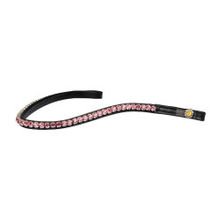 Testeira com strass Stones Concept Equestro Preto / rosa