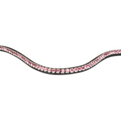 Testeira com strass Stones Concept Equestro Preto / rosa