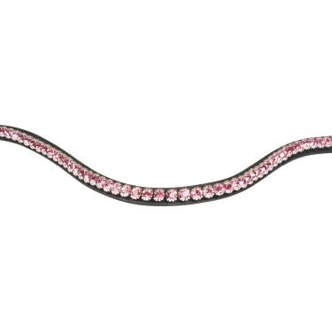 Testeira com strass Stones Concept Equestro Preto / rosa